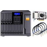Qnap - TL-D1600S - JBOD Opslagbehuizing - Zwart - 16x 3.5-inch Schijfbaaien
