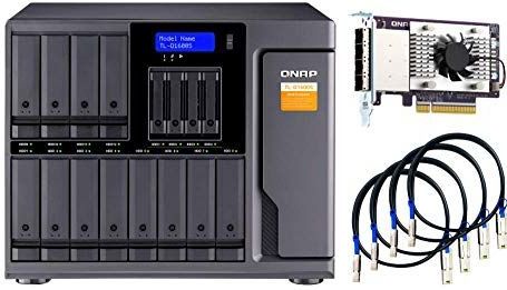 Qnap - TL-D1600S - JBOD Opslagbehuizing - Zwart - 16x 3.5-inch Schijfbaaien