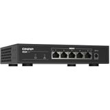 QNAP QSW-1105-5T Netwerk-Switch - Zwart - Unmanaged - Vijf 2.5GbE-poorten