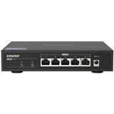 QNAP QSW-1105-5T Netwerk-Switch - Zwart - Unmanaged - Vijf 2.5GbE-poorten