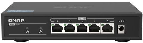 QNAP QSW-1105-5T Netwerk-Switch - Zwart - Unmanaged - Vijf 2.5GbE-poorten
