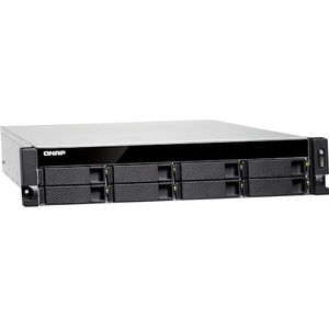 QNAP TS-877XU-RP NAS Rack (2U) AMD Ryzen™ 5 2600 8 GB DDR4 0 TB QNAP Turbo System Zwart, Grijs