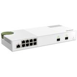 QNAP QSW-M2108-2S netwerk-switch Managed L2 2.5G Ethernet (100/1000/2500) Grijs