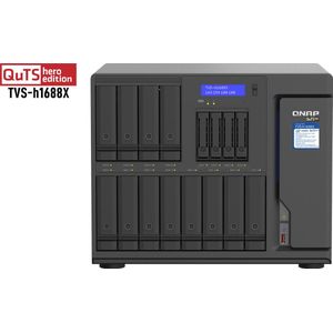 Qnap - TVS-h1688X NAS - Zwart - 32GB RAM - Intel Xeon W-processor