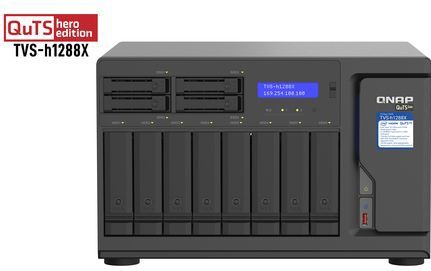 QNAP TVS-H1288X-W1250-16G - NAS Network Storage - Zwart