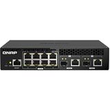 QNAP QSW-M2108R-2C, .5GbE, 0GbE SFP+, NBASE-T Combo, web managed, switch (10 Havens), Netwerkschakelaar, Wit