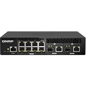 QNAP QSW-M2108R-2C netwerk-switch Managed L2 2.5G Ethernet (100/1000/2500) Power over Ethernet (PoE) Zwart