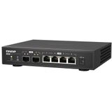 QNAP QSW-2104-2S netwerk-switch Unmanaged 2.5G Ethernet Zwart