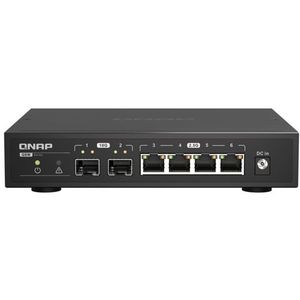 QNAP QSW-2104-2S netwerk-switch Unmanaged 2.5G Ethernet Zwart