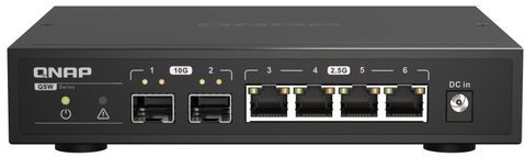 QNAP QSW-2104-2S netwerk-switch Unmanaged 2.5G Ethernet Zwart