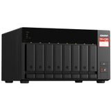 QNAP TS-873A NAS Tower Ryzen Embedded V1500B 8 GB DDR4 0 TB QNAP Turbo System Zwart