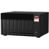 QNAP TS-873A NAS Tower Ryzen Embedded V1500B 8 GB DDR4 0 TB QNAP Turbo System Zwart