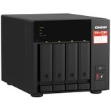 QNAP TS-473A NAS Tower Ryzen Embedded V1500B 8 GB DDR4 0 TB QNAP Turbo System Zwart
