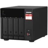 QNAP TS-473A NAS Tower Ryzen Embedded V1500B 8 GB DDR4 0 TB QNAP Turbo System Zwart