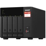 QNAP TS-473A NAS Tower Ryzen Embedded V1500B 8 GB DDR4 0 TB QNAP Turbo System Zwart