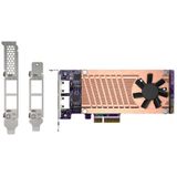 QNAP QM2-2P2G2T netwerkkaart Intern Ethernet 2500 Mbit/s