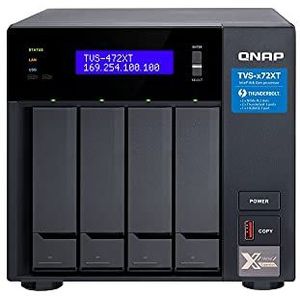 Qnap TVS-472XT-i3-4G 4-bay desktop NAS-behuizing, único