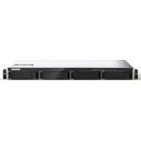 QNAP TS-435XeU - NAS-Server - 4 Einschübe - Rackversion - SATA 6Gb/s - RAID 0, 1, 5, 6, 10, JBOD - RAM 4 GB - 2,5 Gigabit Ethernet / 10 Gigabit Ethernet - iSCSI-Unterstützung - 1U
