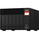 QNAP TVS-675 NAS Tower ZhaoXin KaiXian KX-6000 KX-U6580 8 GB DDR4 0 TB QuTS hero Zwart