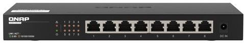 QNAP QSW-1108-8T netwerk-switch Unmanaged 2.5G Ethernet (100/1000/2500) Zwart