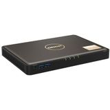 QNAP TBS-464 NAS Desktop Intel® Celeron® N5105 8 GB DDR4 0 TB QNAP Turbo System Zwart