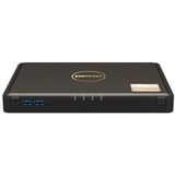 QNAP TBS-464 NAS Desktop Intel® Celeron® N5105 8 GB DDR4 0 TB QNAP Turbo System Zwart