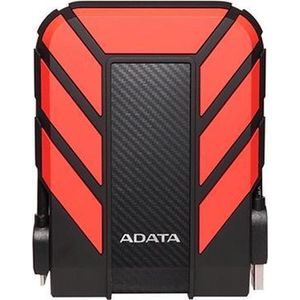 ADATA HD710 Pro - 1 TB, externe harde schijf met USB 3.2 Gen.1, IP68-beschermingsklasse, rood, duurzaam, waterdicht en stofdicht, met militaire taaiheid in meerlaagse harde schijven