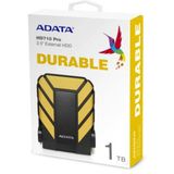 ADATA HD710 Pro - 1 TB, externe harde schijf met USB 3.2 Gen.1, IP68-beschermingsklasse, geel, duurzaam, waterdicht en stofdicht, met militaire taaihe
