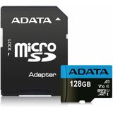 Micro SD Memory Card with Adaptor Adata CLASS10 128 GB