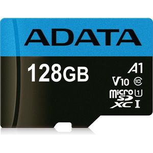 Micro SD geheugenkaart met adapter Adata CLASS10 128 GB