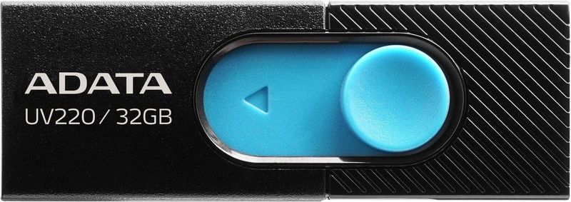 ADATA - UV220 - USB-stick - Zwart/Blauw - 32 GB - USB 2.0