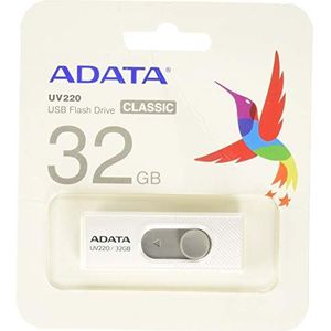 ADATA USB 2.0 Stick UV220 32GB wit/grijs