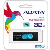 Adata - UV320 - USB-stick - Zwart - Blauw - 32 GB