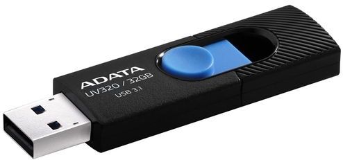 Adata - UV320 - USB-stick - Zwart - Blauw - 32 GB