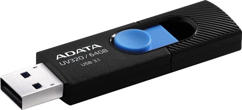 Adata - Uv320 - USB 3.0 - 64GB - Zwart, Blauw
