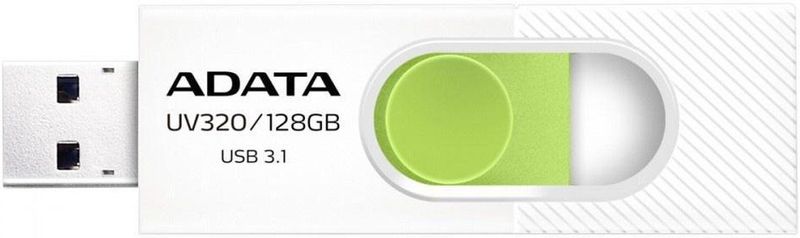 Adata - UV320 - USB-stick - Wit - Groen - 128 GB