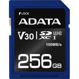 Adata - Premier Pro - Flashgeheugenkaart - Blauw, Zwart - 256 GB