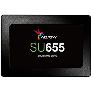 ADATA SU655 SSD 2,5 inch, 960 GB SATA QLC 3D NAND, 520 MB/s, zwart