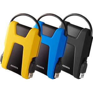 Adata - HD680 - Externe Harde Schijf - Blauw - 1 TB - Schokbestendig