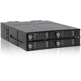 Icy Dock - ToughArmor MB720M2K-B - Behuizing voor M.2 NVMe SSD's - Zwart - Aluminium