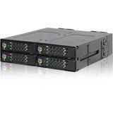 Icy Dock - ToughArmor MB720M2K-B - Behuizing voor M.2 NVMe SSD's - Zwart - Aluminium