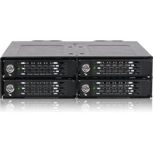 Icy Dock - ToughArmor MB720M2K-B - Behuizing voor M.2 NVMe SSD's - Zwart - Aluminium