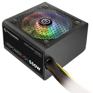 Thermaltake Litepower RGB (550 W), PC-voedingseenheid, Zwart