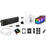 Thermaltake - Pacific C360 DDC Waterkoeling Kit - Zwart - Inclusief 3 Radiatorventilatoren