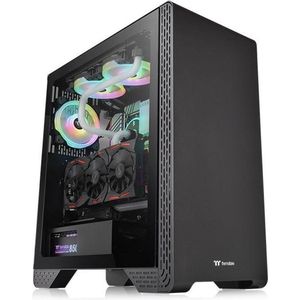 Thermaltake - S300 - PC-behuizing - Zwart - Staalconstructie - Tempered Glass