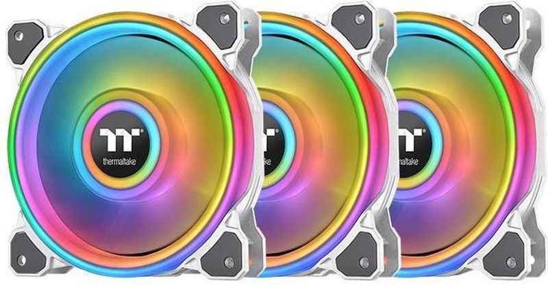 Thermaltake - Riing Quad - Case Fan - Wit - 3 Pack