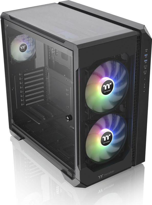 Thermaltake - View 51 TG ARGB Torenkast - Transparant - 5V RGB Ventilatoren