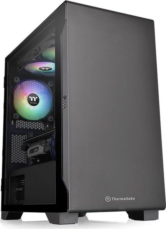 Thermaltake - S100 TG - PC-behuizing - Zwart - Stalen Constructie - Tempered Glass