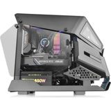 Thermaltake - Ah T200 - Micro ATX PC-behuizing - Zwart - Gehard Glas