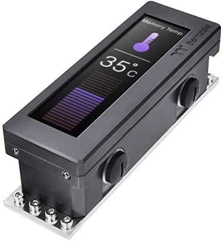 Thermaltake Pacific A2 Ultra Memory Water Block | Geheugenkoeler | 3,9"" LCD-display | PC-waterkoeling, zwart